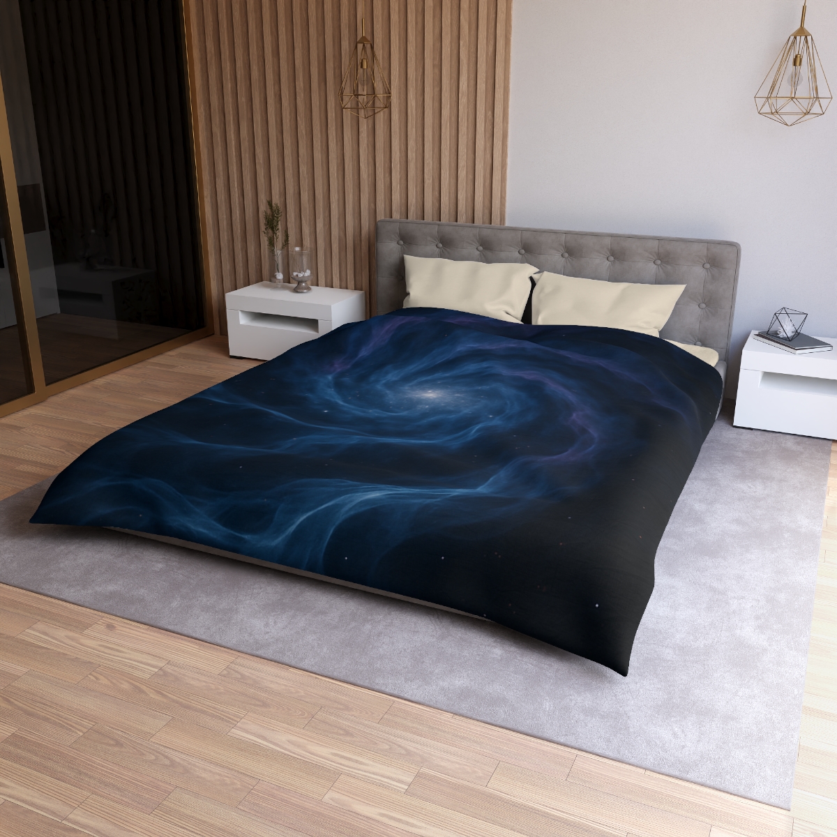 Nebula Spiral Haze custom duvets