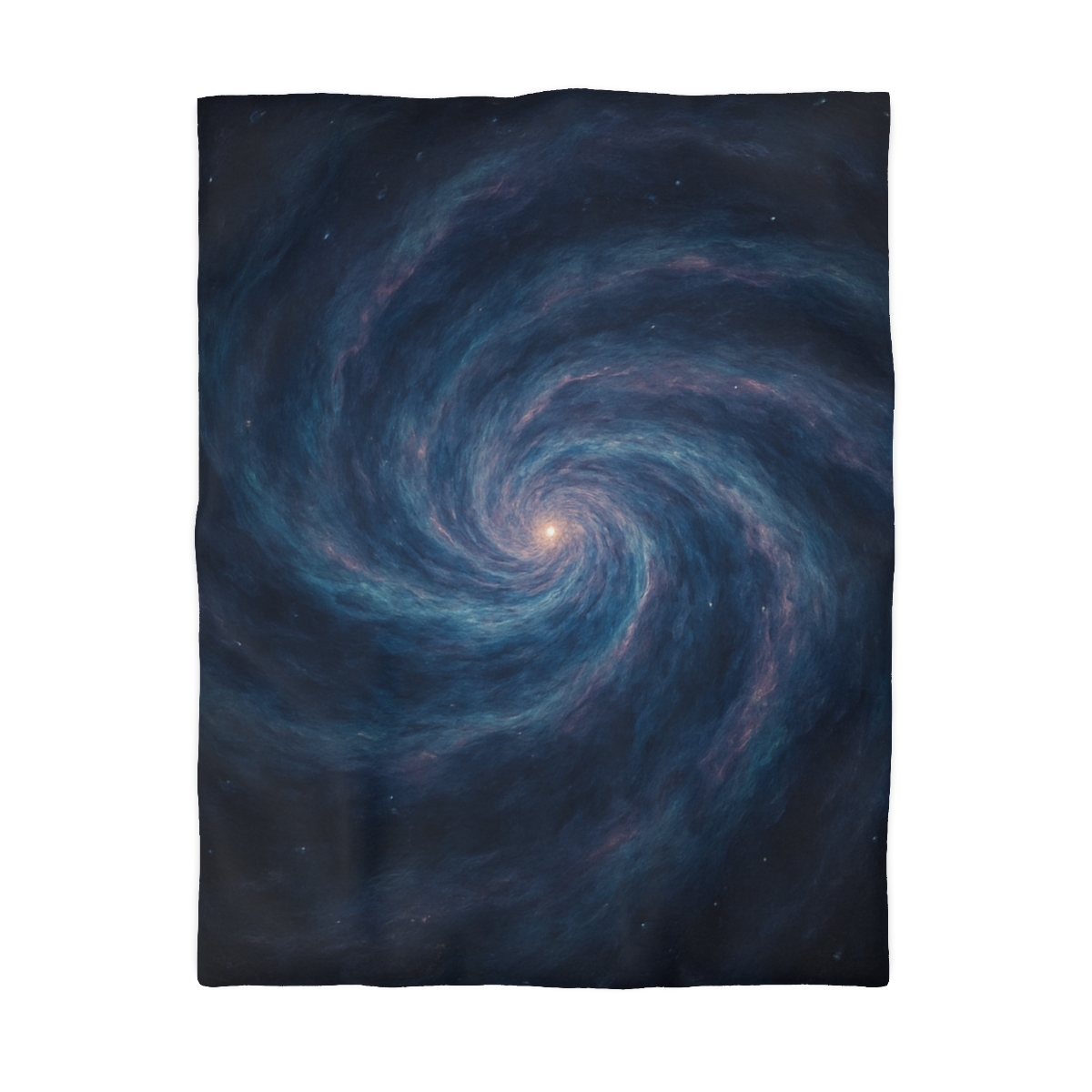 Nebula Spiral Haze designer printed duvets
