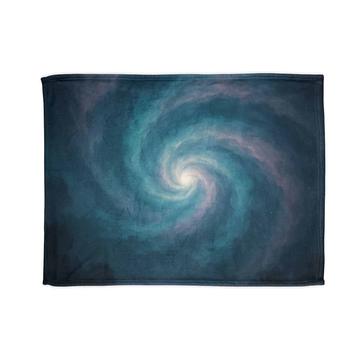 Nebula Spiral Haze designer printed blankets