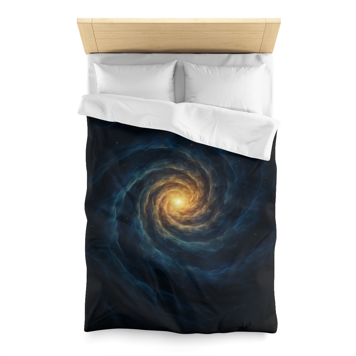 Nebula Spiral Lattice designer printed duvets