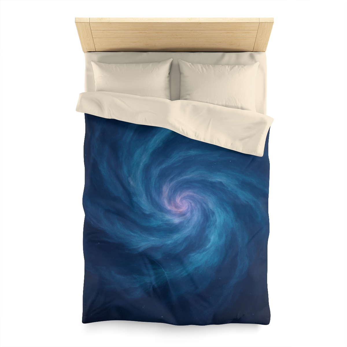 Nebula Spiral Tapestry designer printed duvets