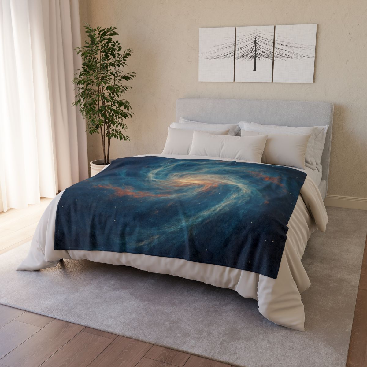 Nebula Spiral Tapestry stylish throw blankets
