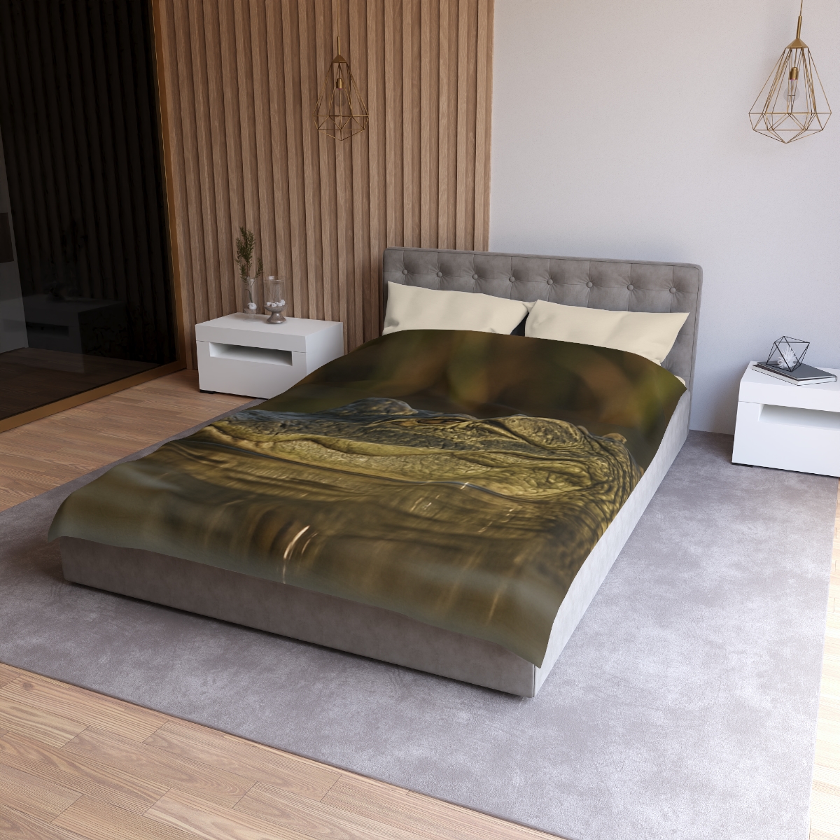 Nebula Stillness American Alligator duvets for gifts