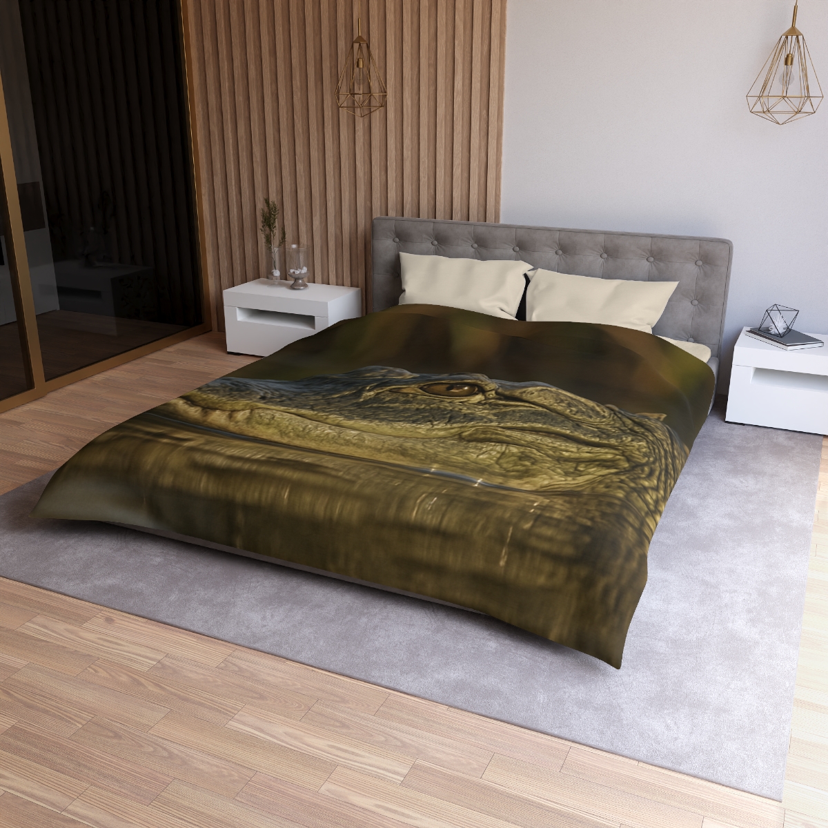 Nebula Stillness American Alligator duvets for gifts