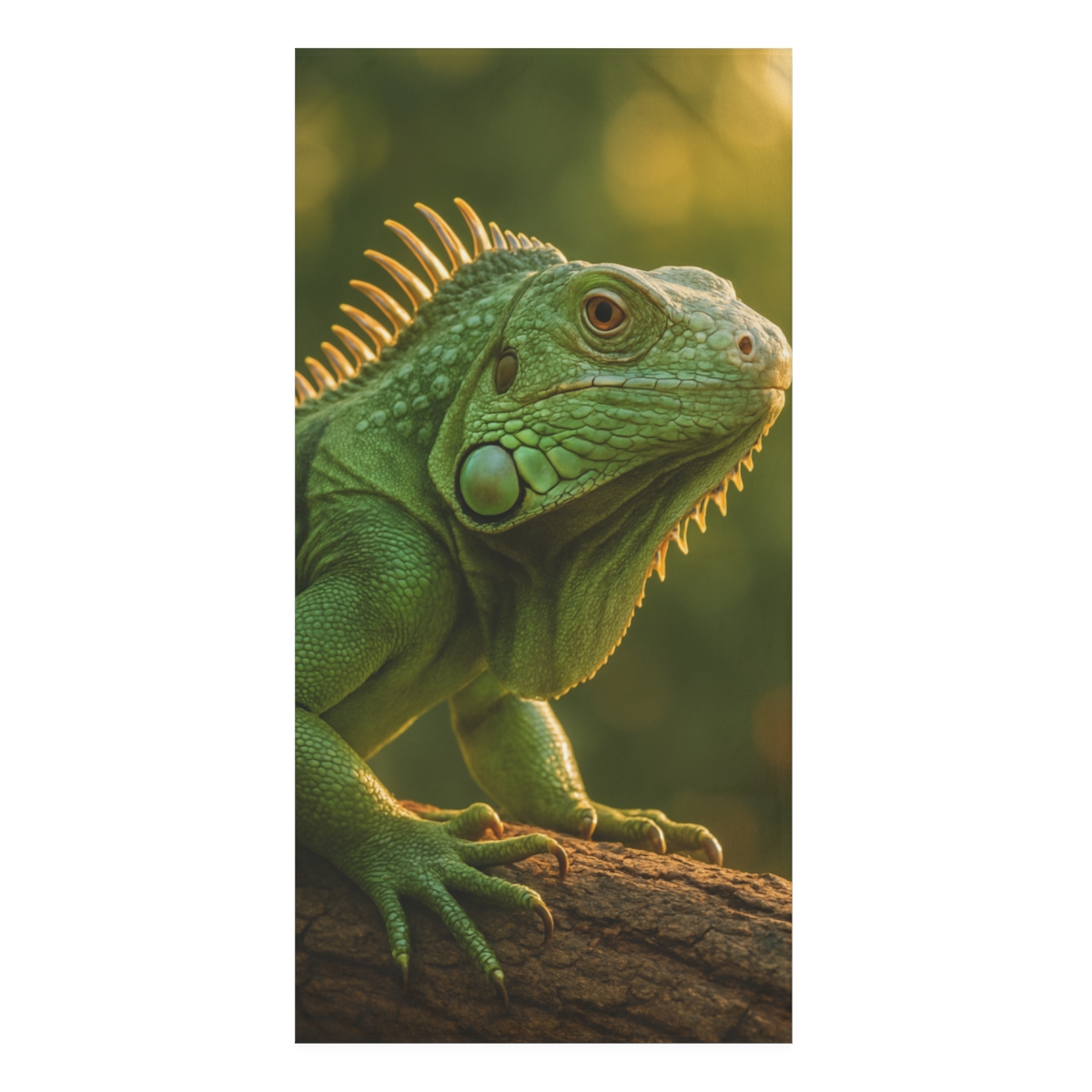 Nebula Sunbeam Green Iguana personalized bath towels
