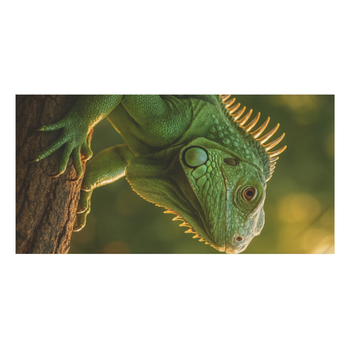 Nebula Sunbeam Green Iguana personalized bath towels