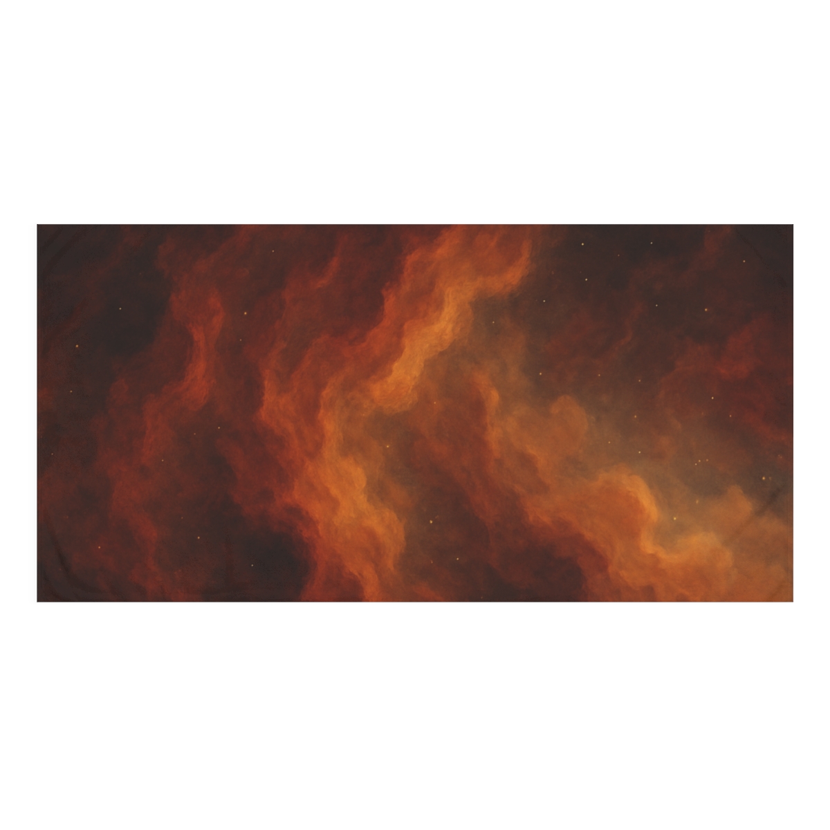 Nebular Ember Tide designer printed towels