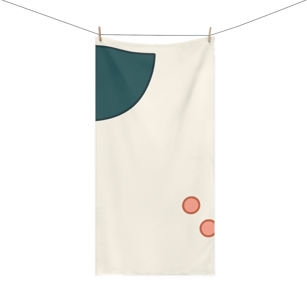 Negative Corner Arc trendy hand towels