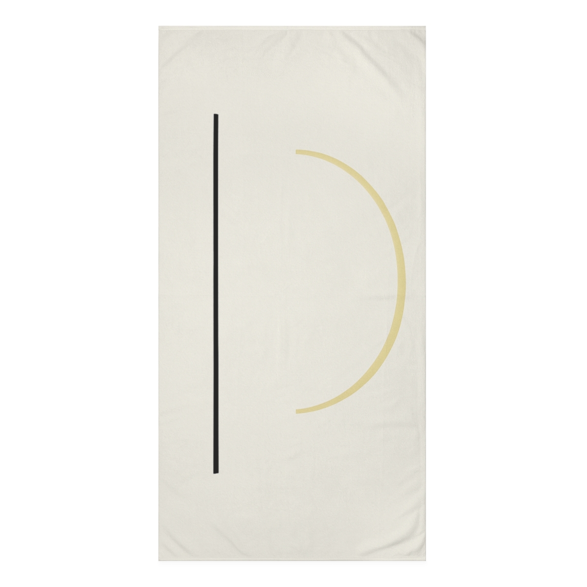 Negative Space Arc And Line Pairing unique gift towels