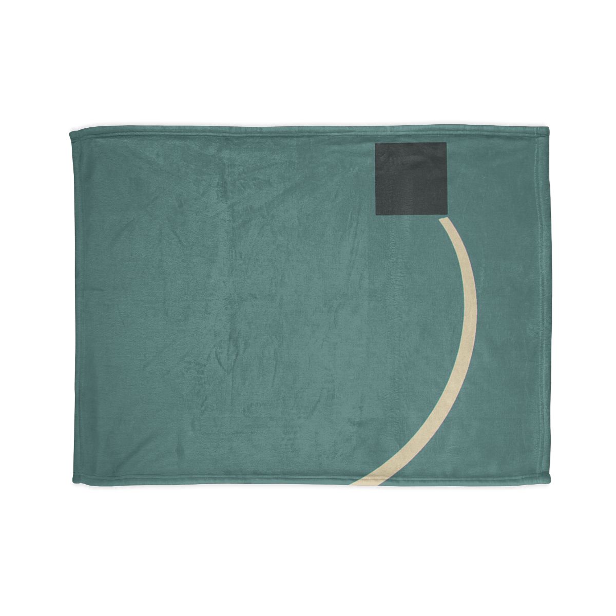 Negative Space Corner Arc custom blankets