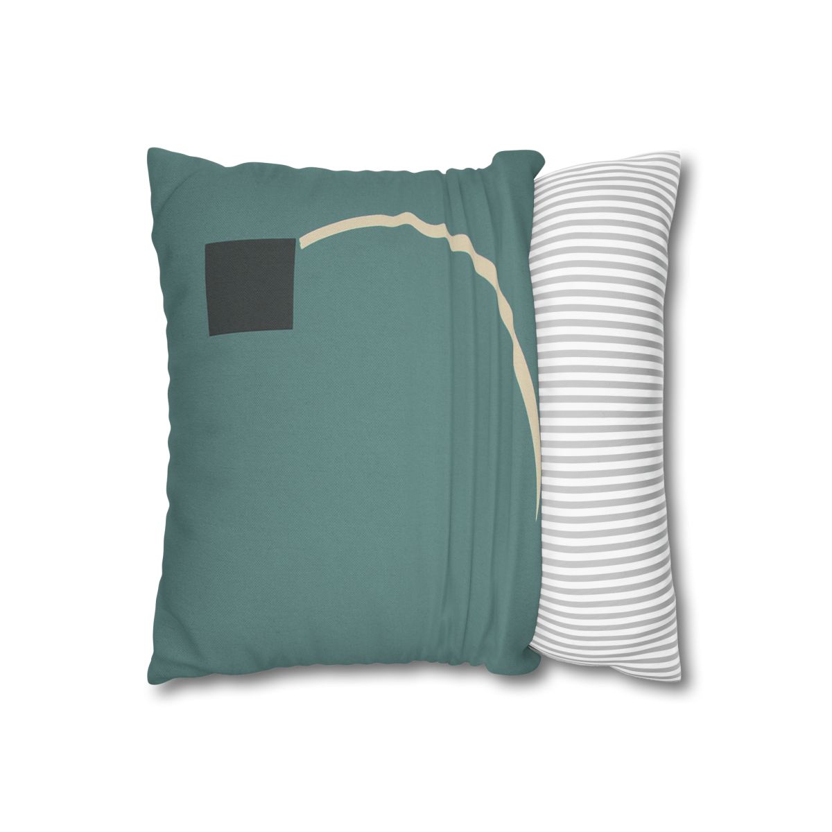 Negative Space Corner Arc soft cotton pillow cases
