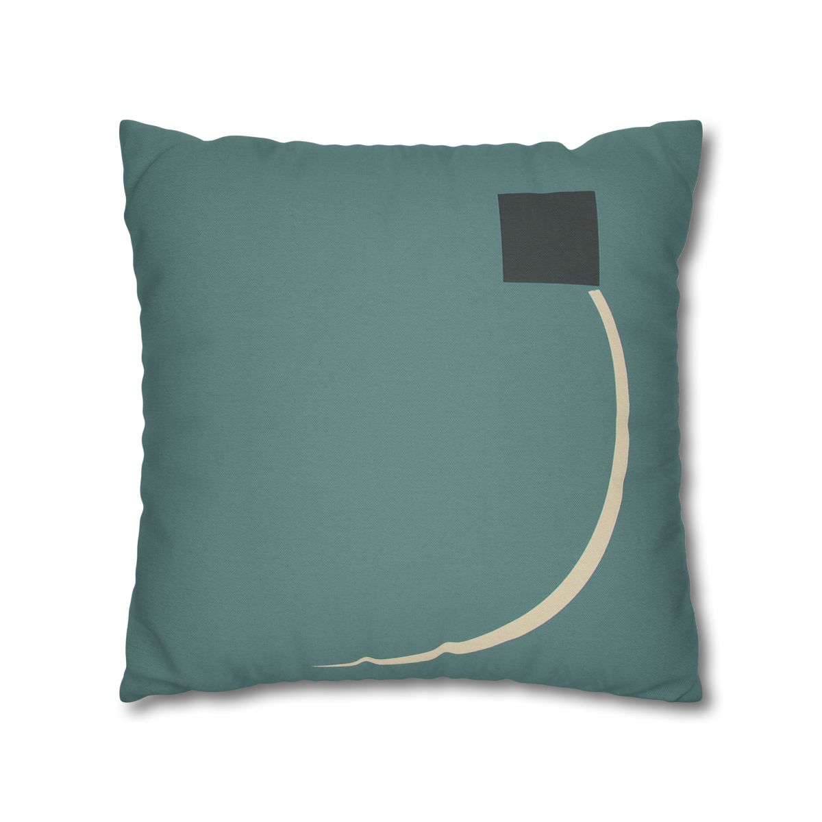 Negative Space Corner Arc soft cotton pillow cases
