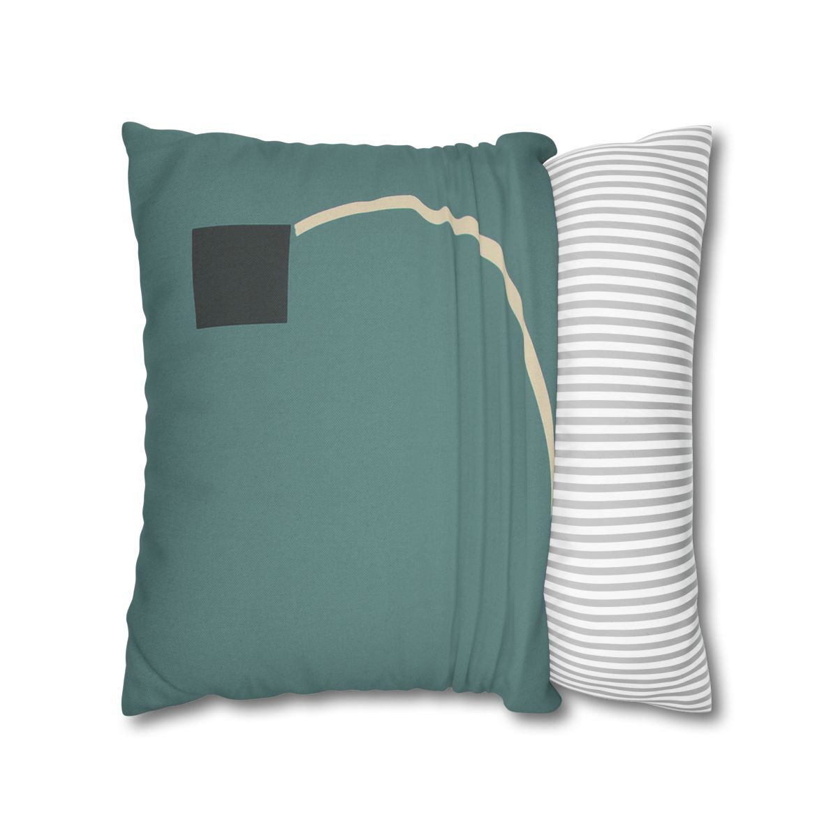 Negative Space Corner Arc soft cotton pillow cases