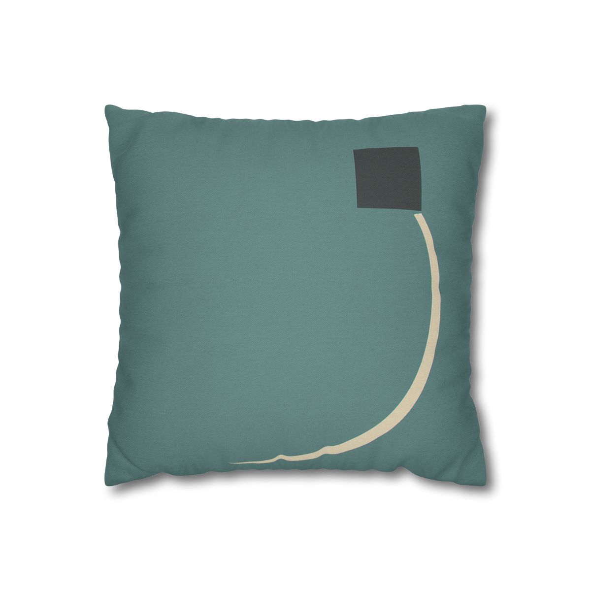 Negative Space Corner Arc soft cotton pillow cases