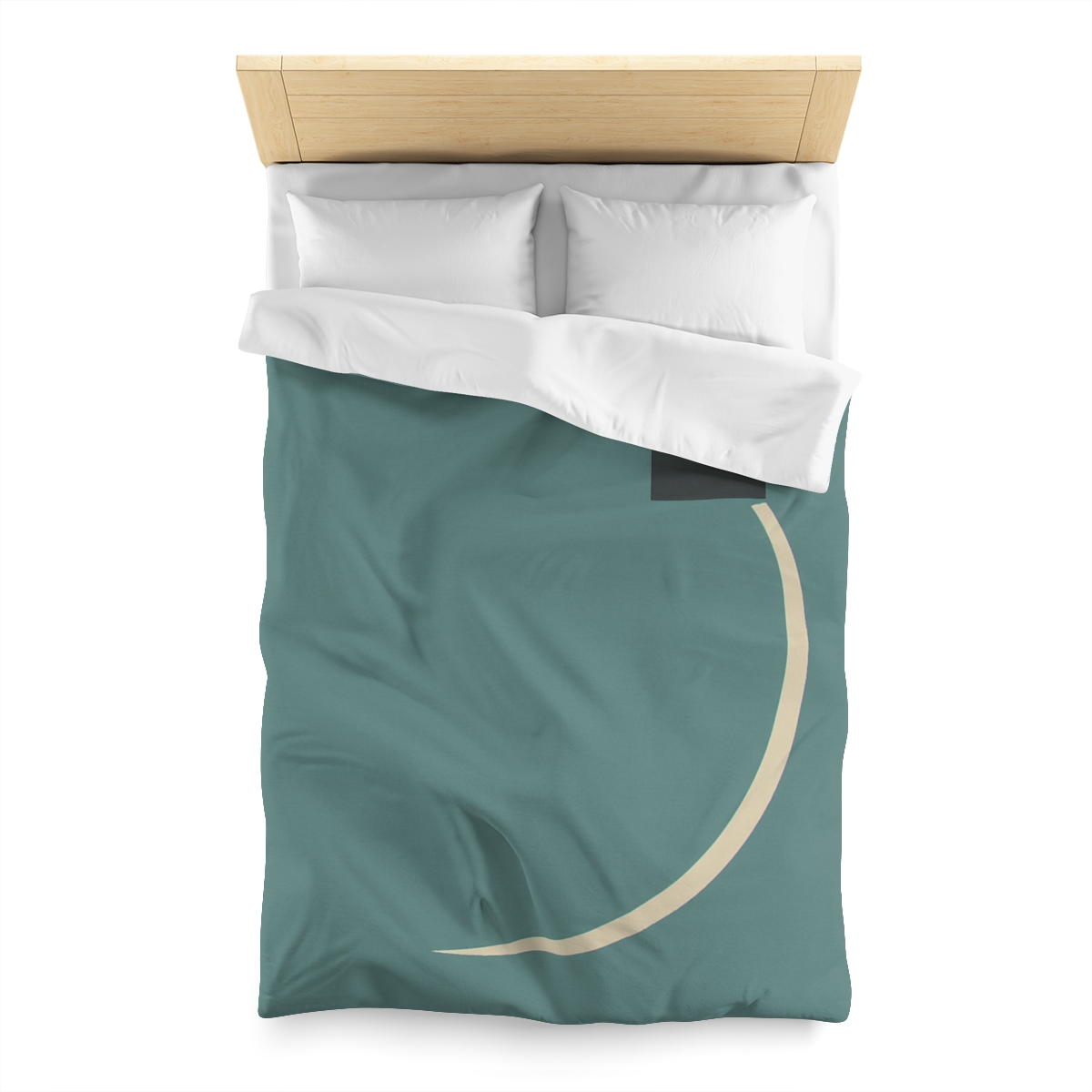 Negative Space Corner Arc duvets for gifts