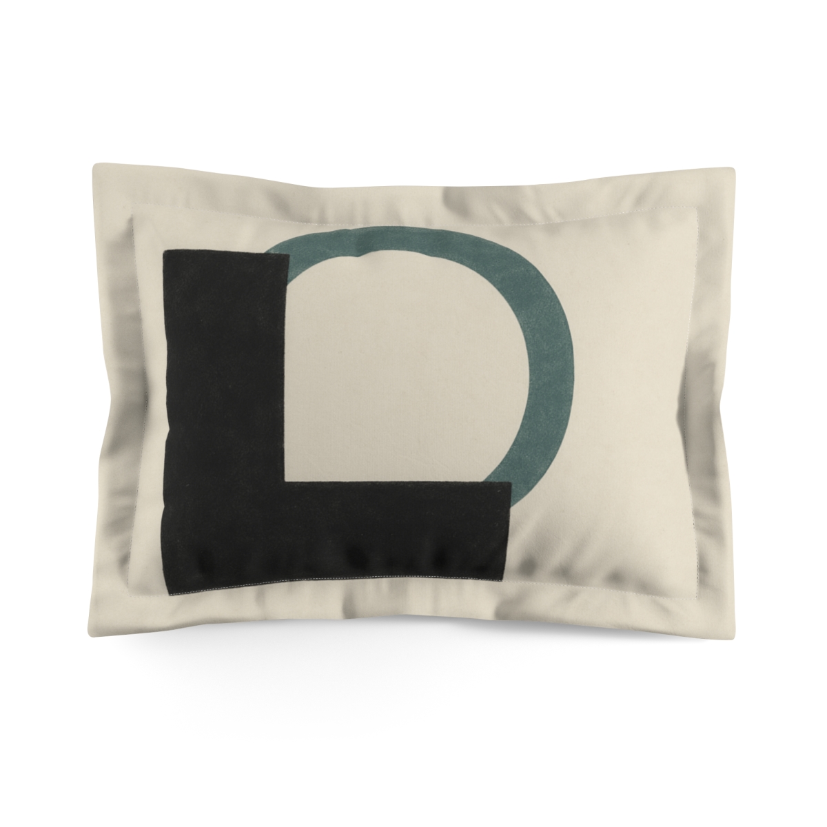 Negative Space L Arc soft plush pillows