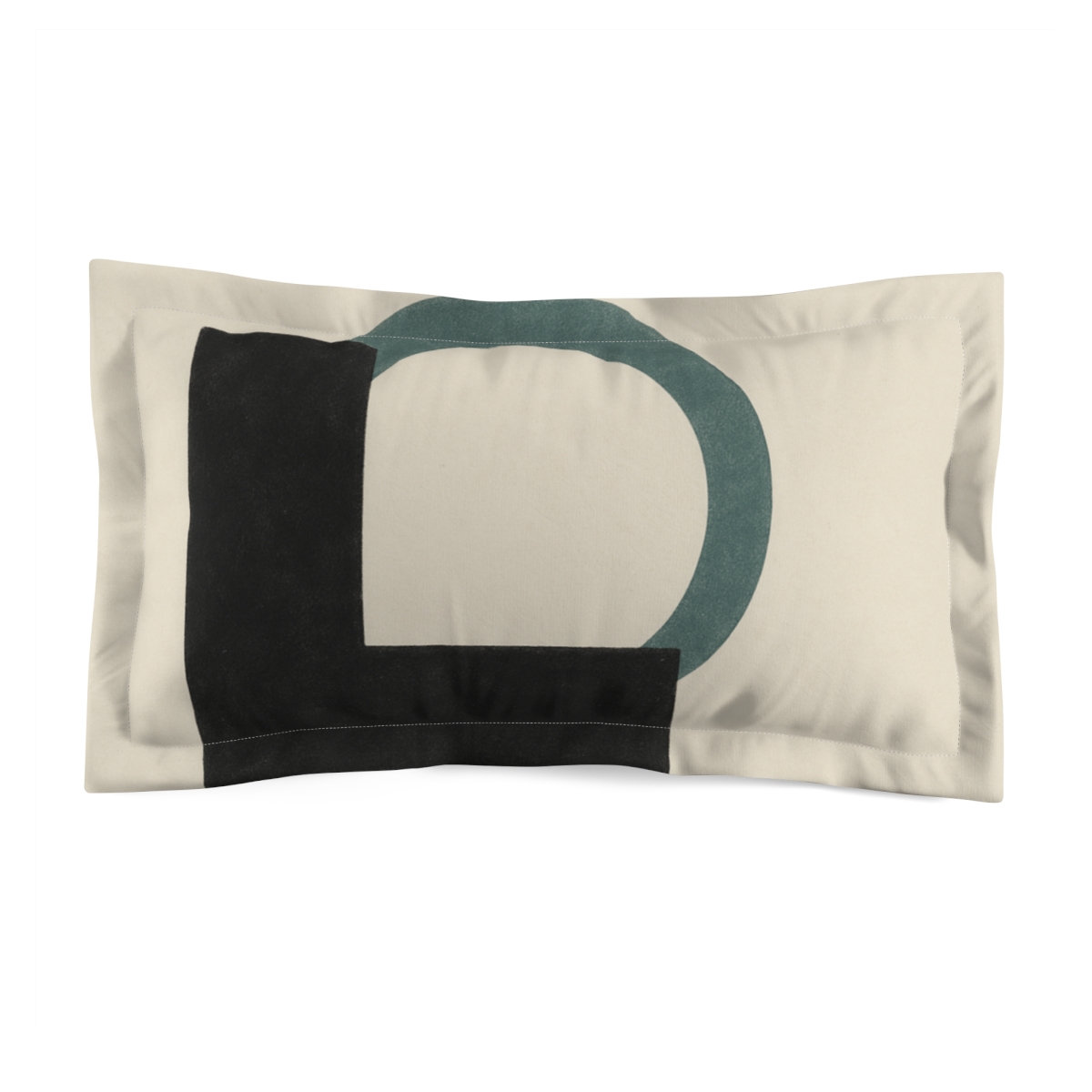 Negative Space L Arc soft plush pillows