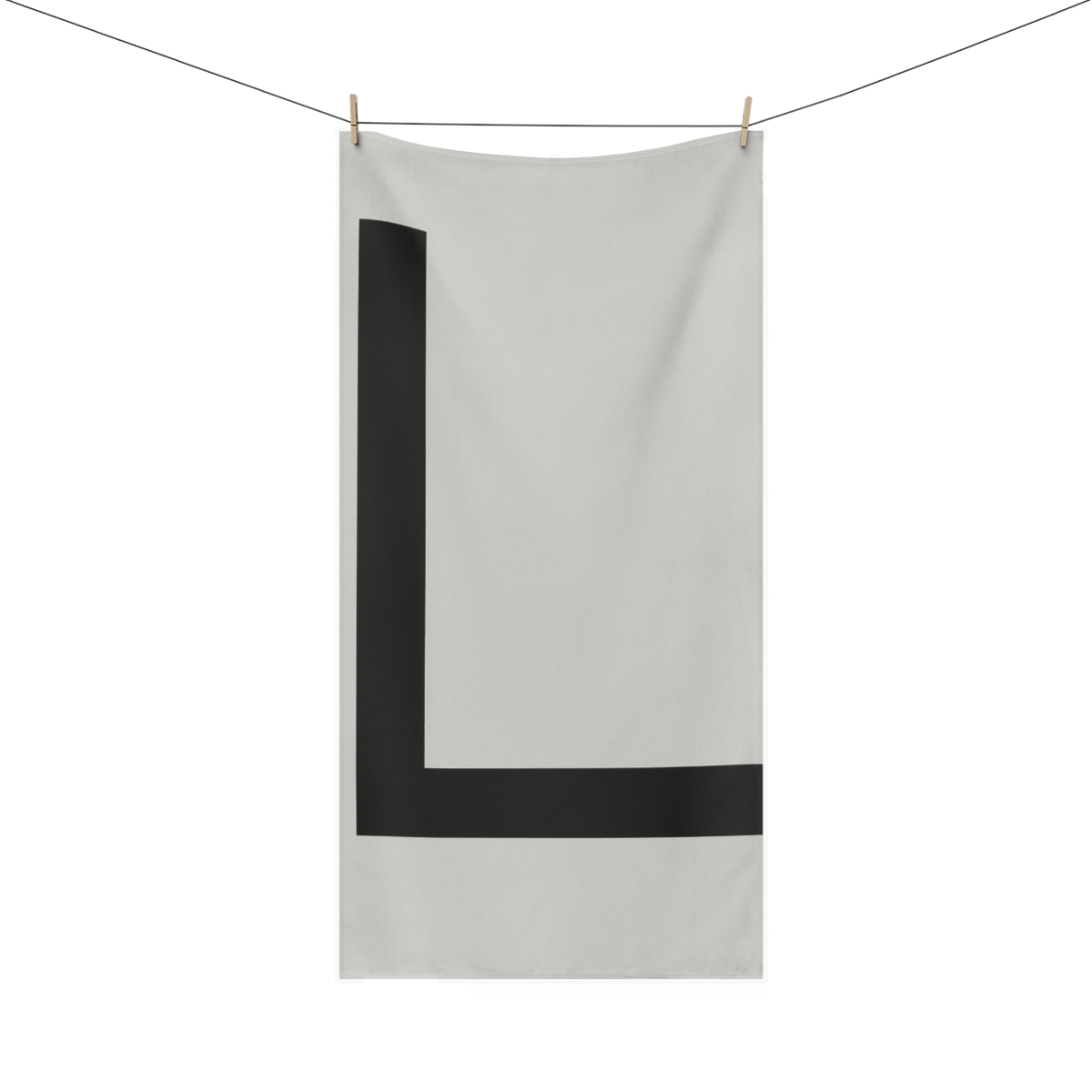 Negative-Space L-Shape trendy hand towels