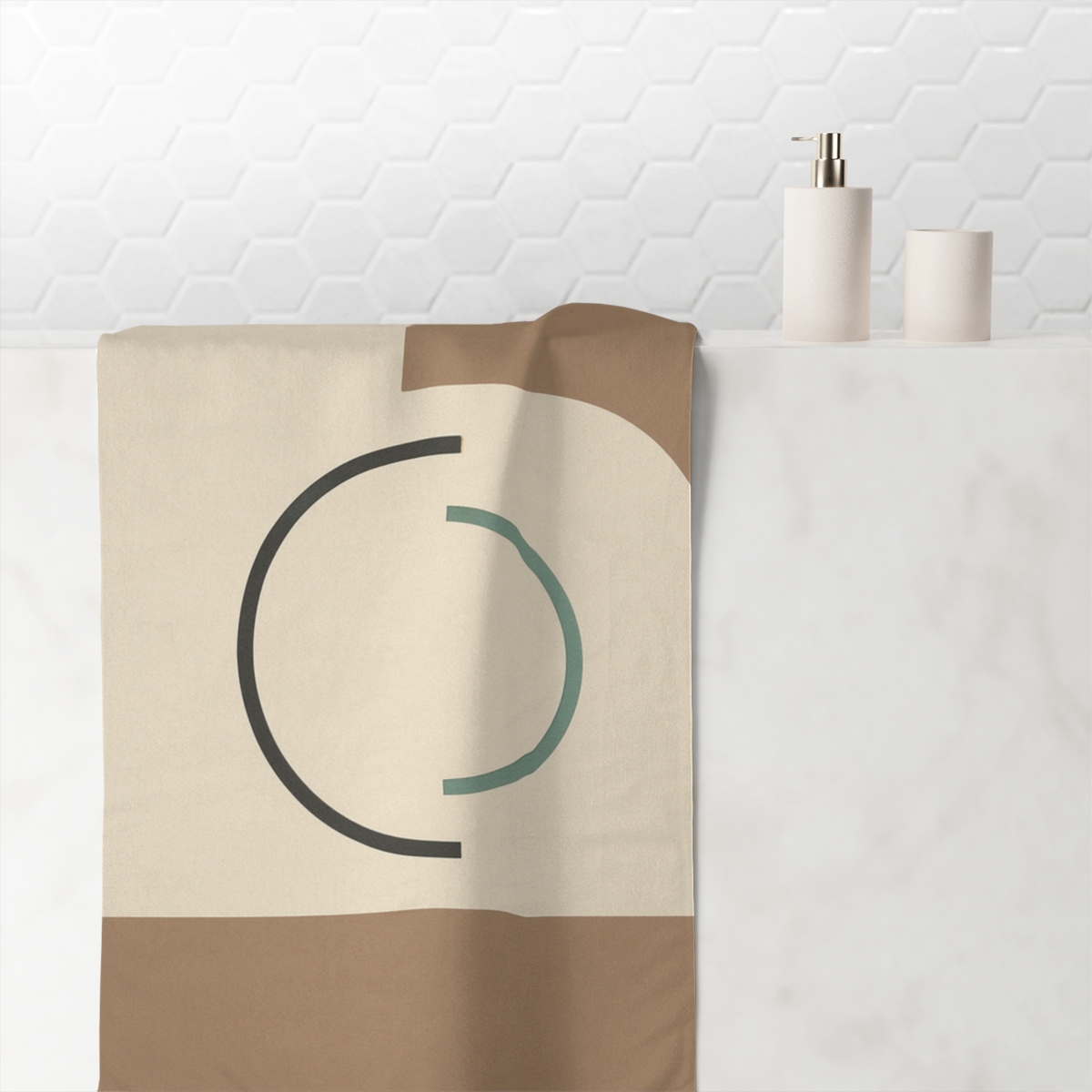 Negative Space L With Arc Duo unique gift towels