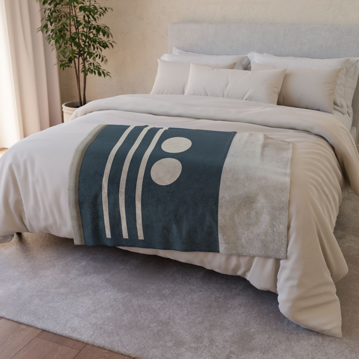 Negative Space Lattice stylish throw blankets