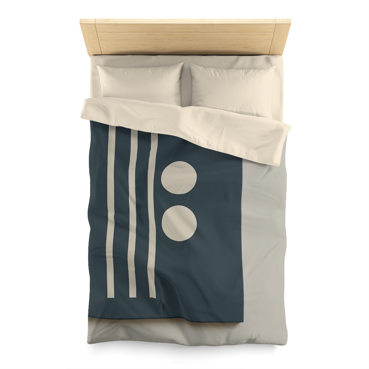 Negative Space Lattice designer printed duvets