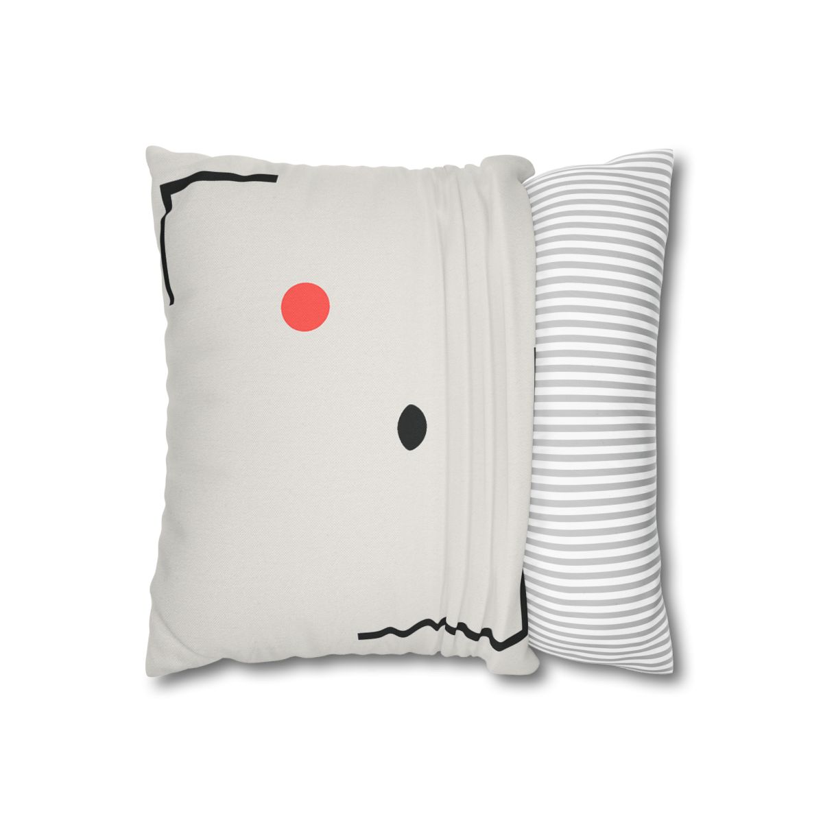 Nested Corner Frames With Two Dots trendy patterned pillow cases