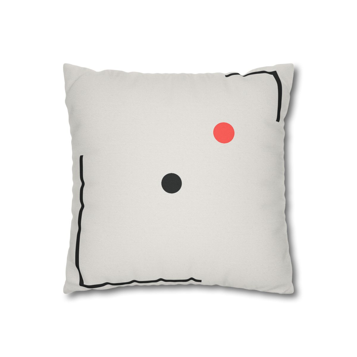 Nested Corner Frames With Two Dots trendy patterned pillow cases