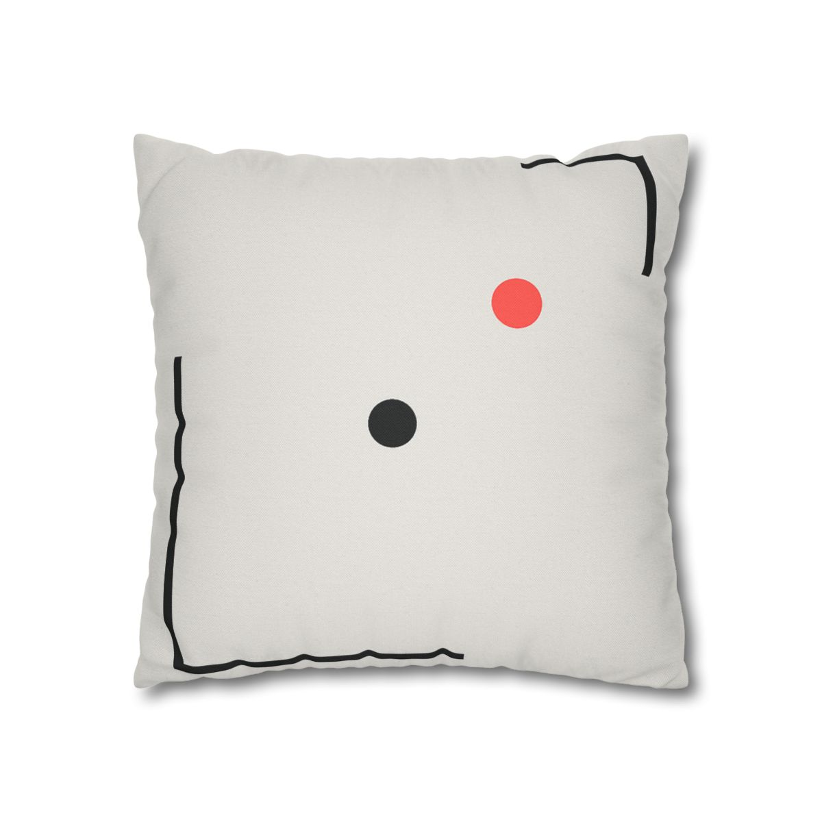 Nested Corner Frames With Two Dots trendy patterned pillow cases