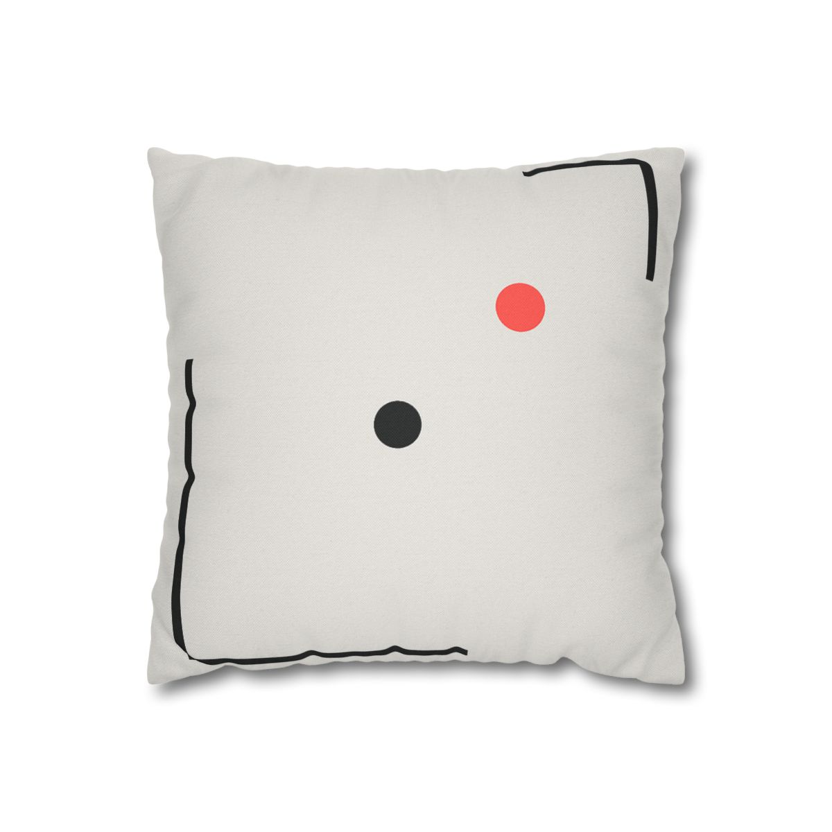 Nested Corner Frames With Two Dots trendy patterned pillow cases