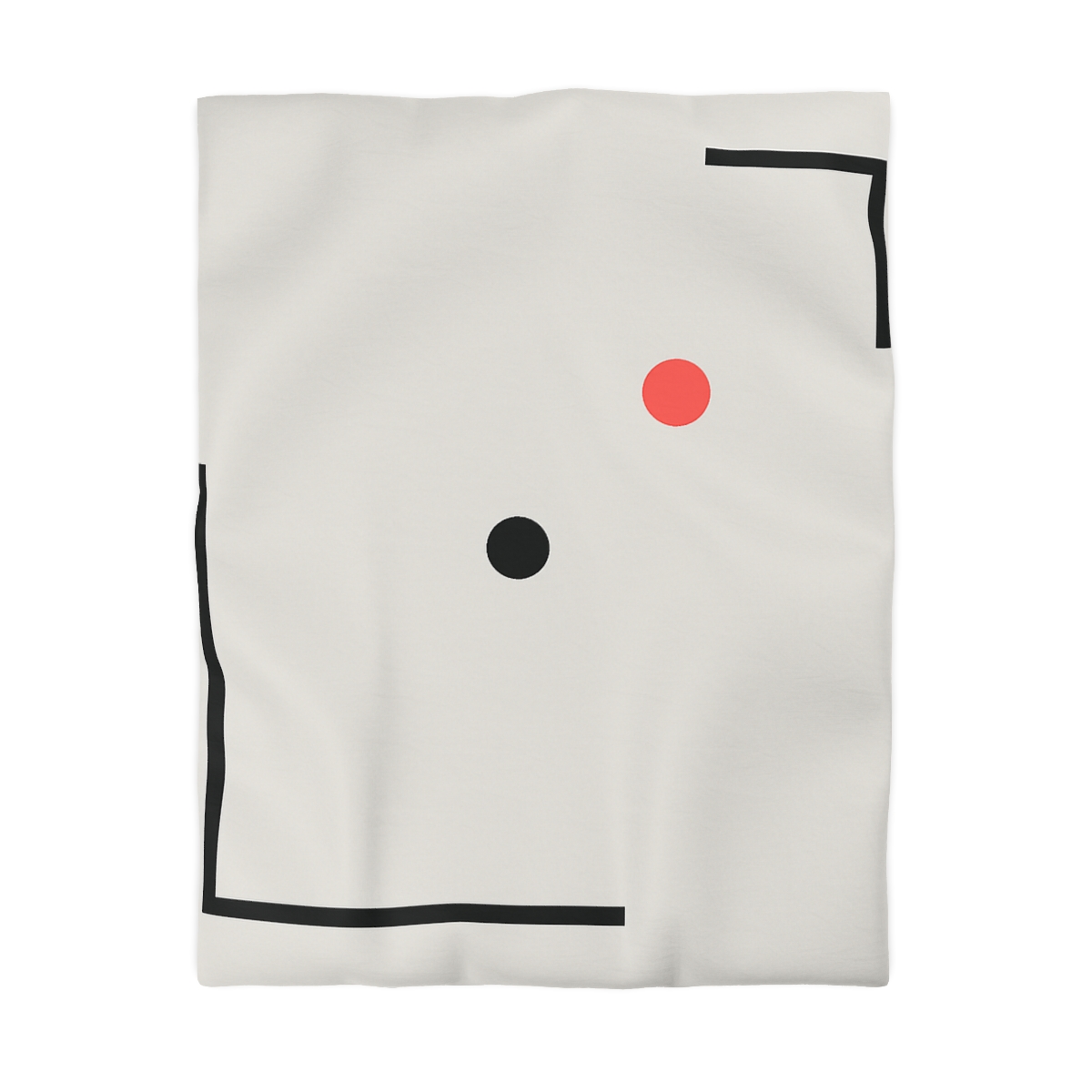 Nested Corner Frames With Two Dots trendy bedroom duvets