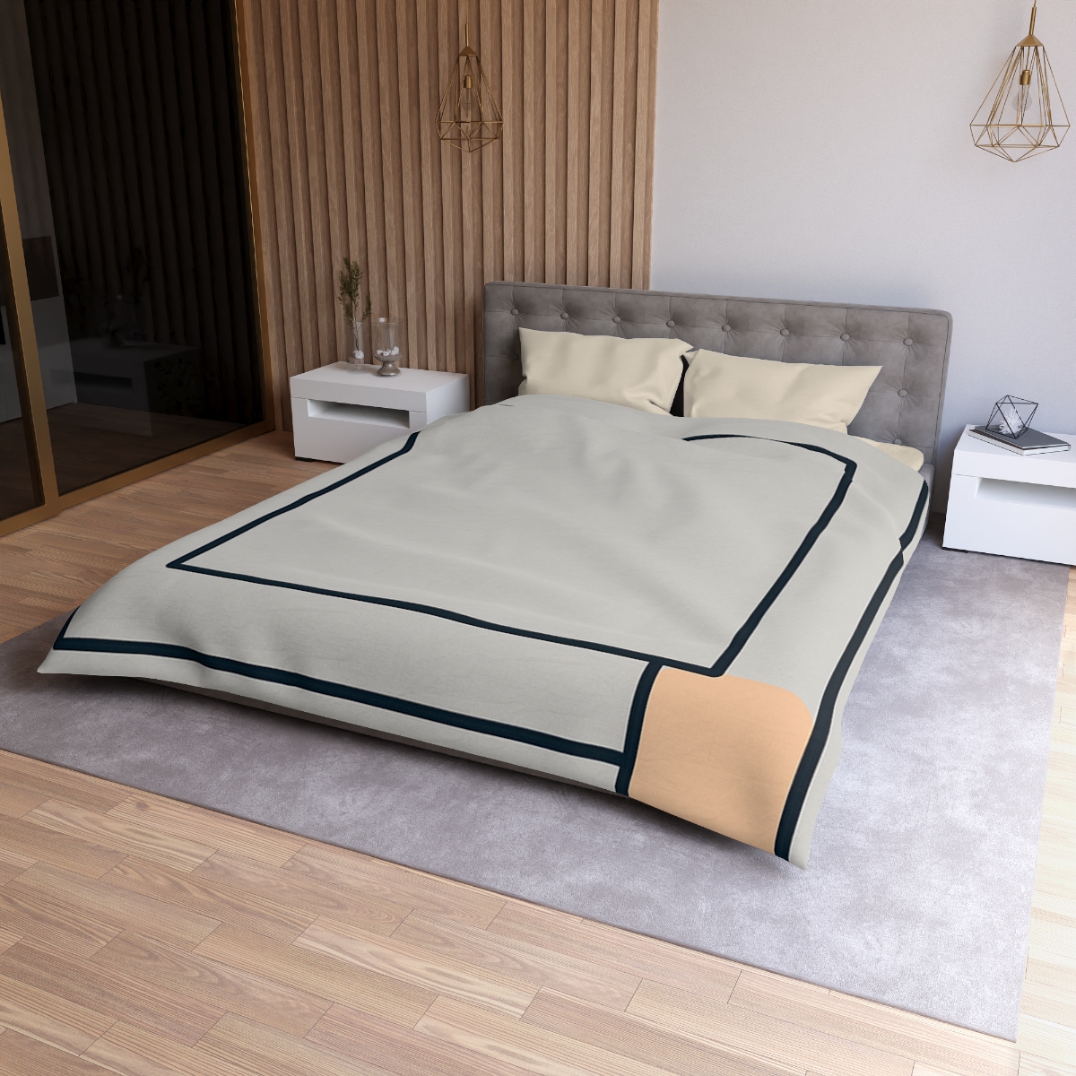 Nested Frame With Open Corner personalized bedding duvets