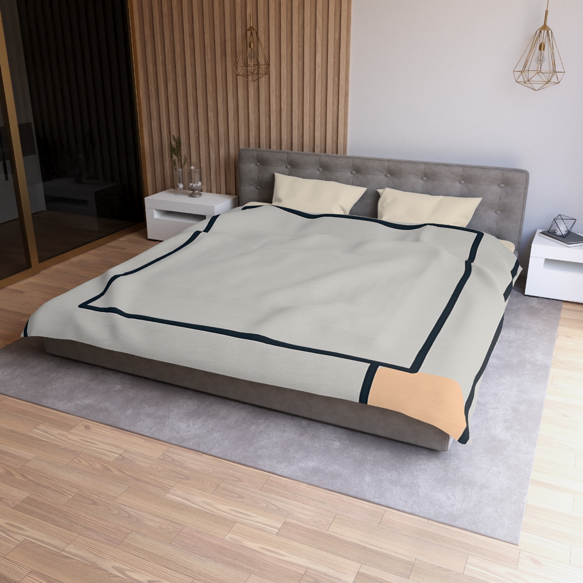 Nested Frame With Open Corner personalized bedding duvets