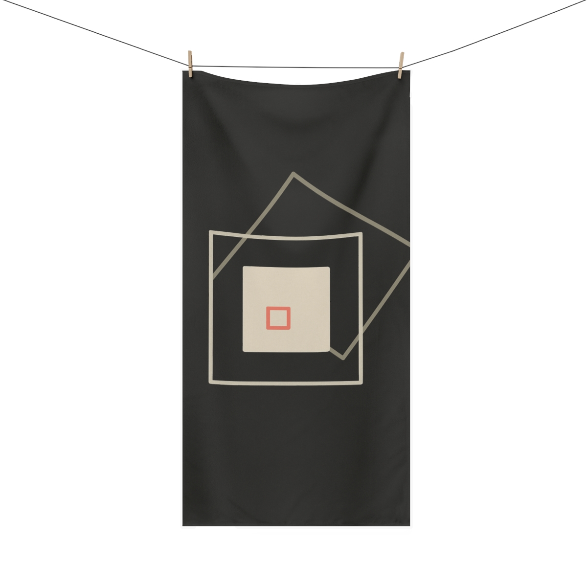 Nested Open Square Trio comfortable face towels