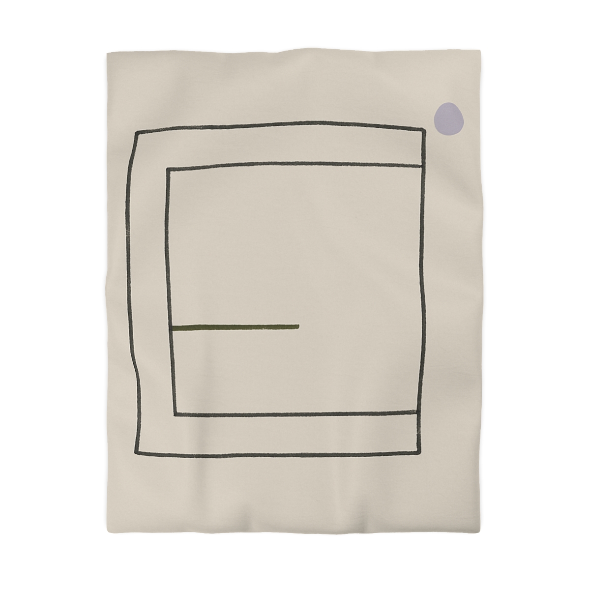 Nested Square And Crossing Short Line personalized bedding duvets