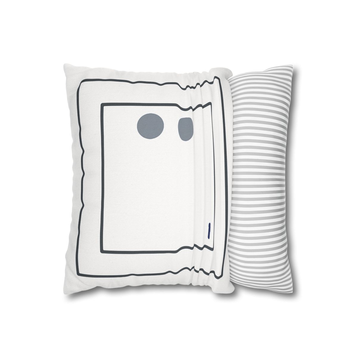 Nested Square With Sliding Circle Pair personalized pillow covers