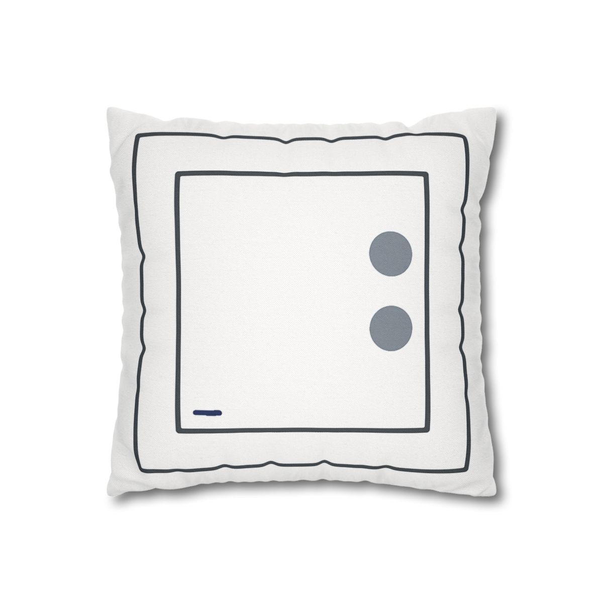 Nested Square With Sliding Circle Pair personalized pillow covers