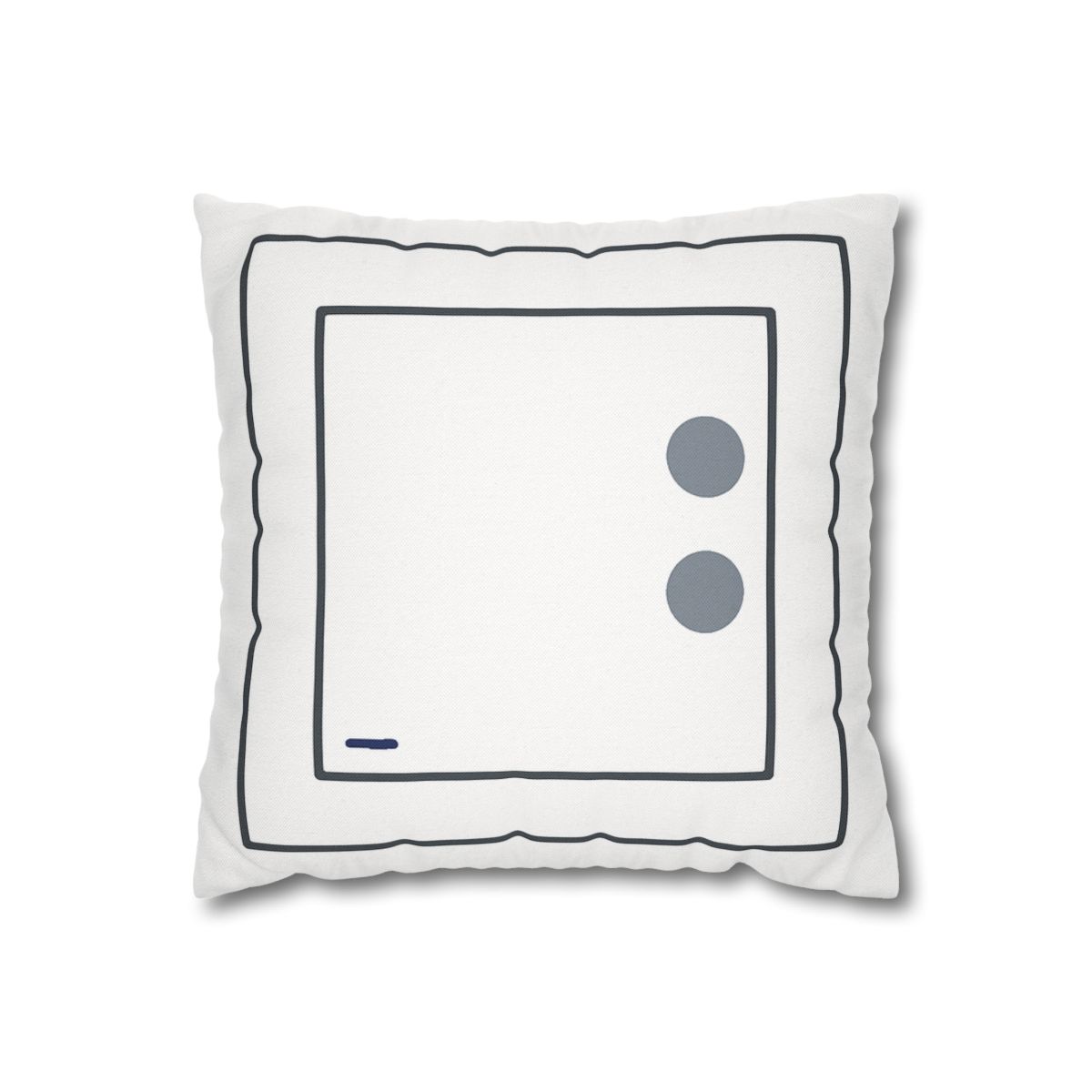 Nested Square With Sliding Circle Pair personalized pillow covers