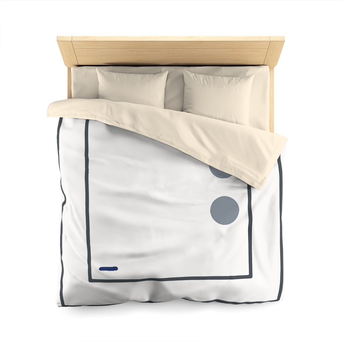 Nested Square With Sliding Circle Pair personalized bedding duvets