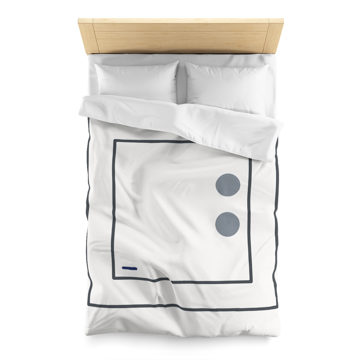 Nested Square With Sliding Circle Pair personalized bedding duvets