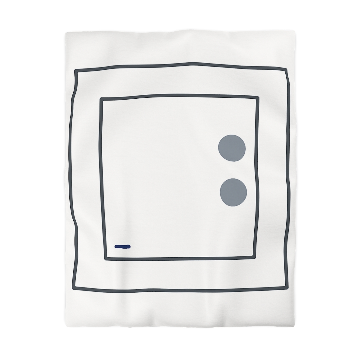 Nested Square With Sliding Circle Pair personalized bedding duvets
