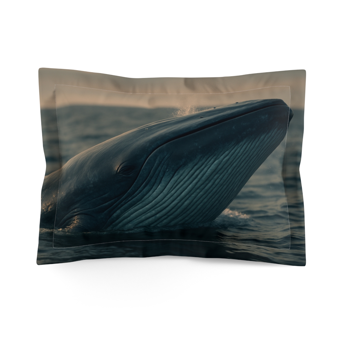 Ocean Echo Blue Whale soft plush pillows