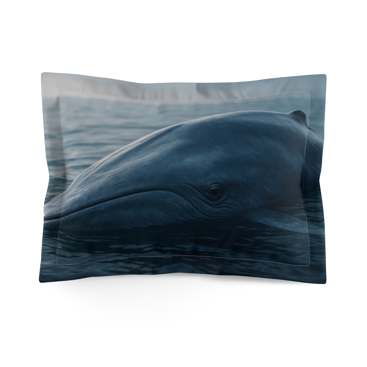 Ocean Giant Blue Whale designer printed pillows