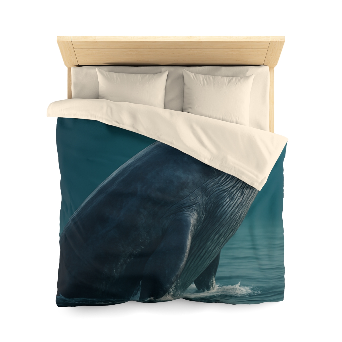 Ocean Song Blue Whale custom duvets