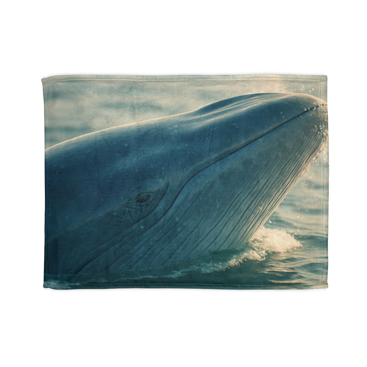 Ocean Song Blue Whale personalized cozy blankets