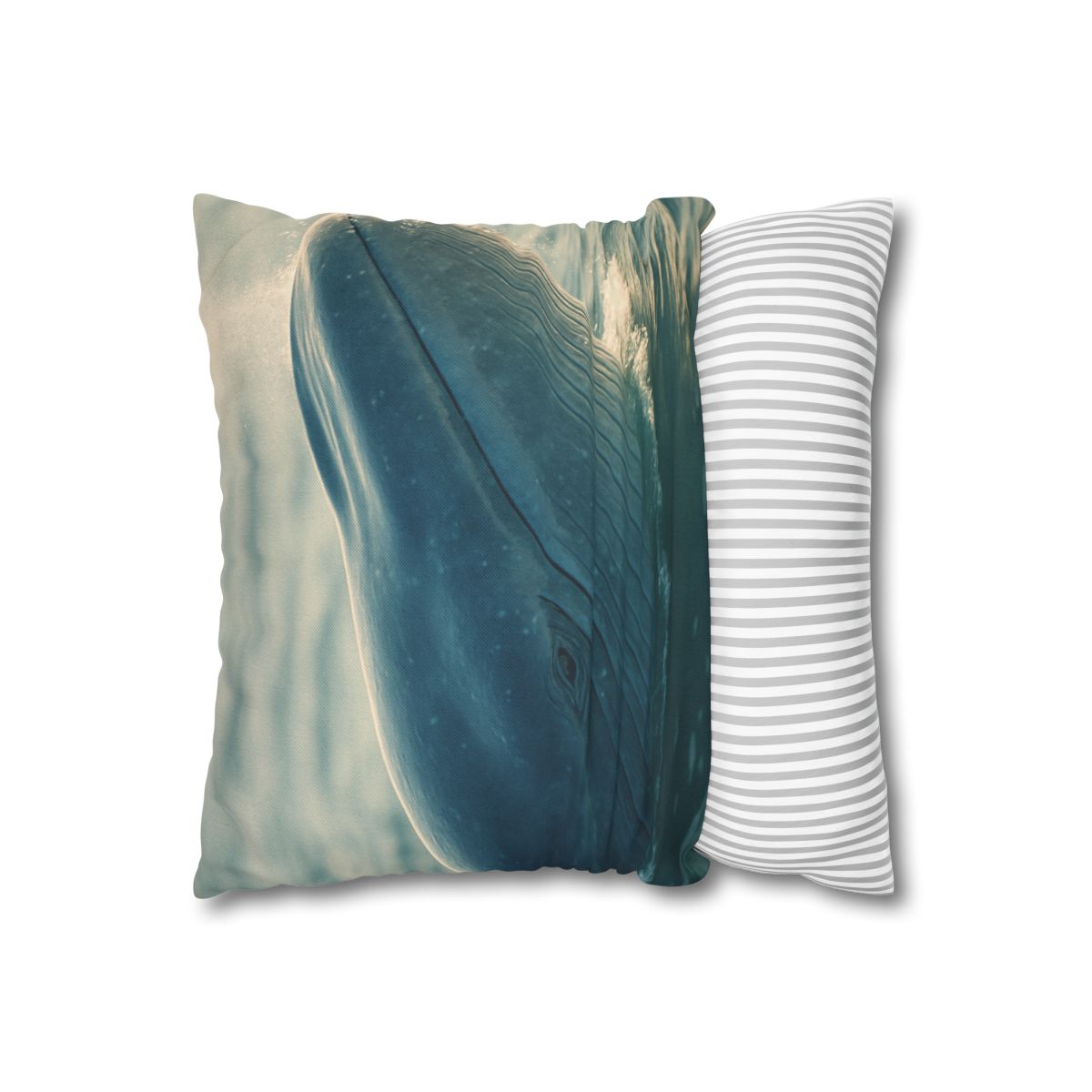 Ocean Song Blue Whale personalized pillow covers