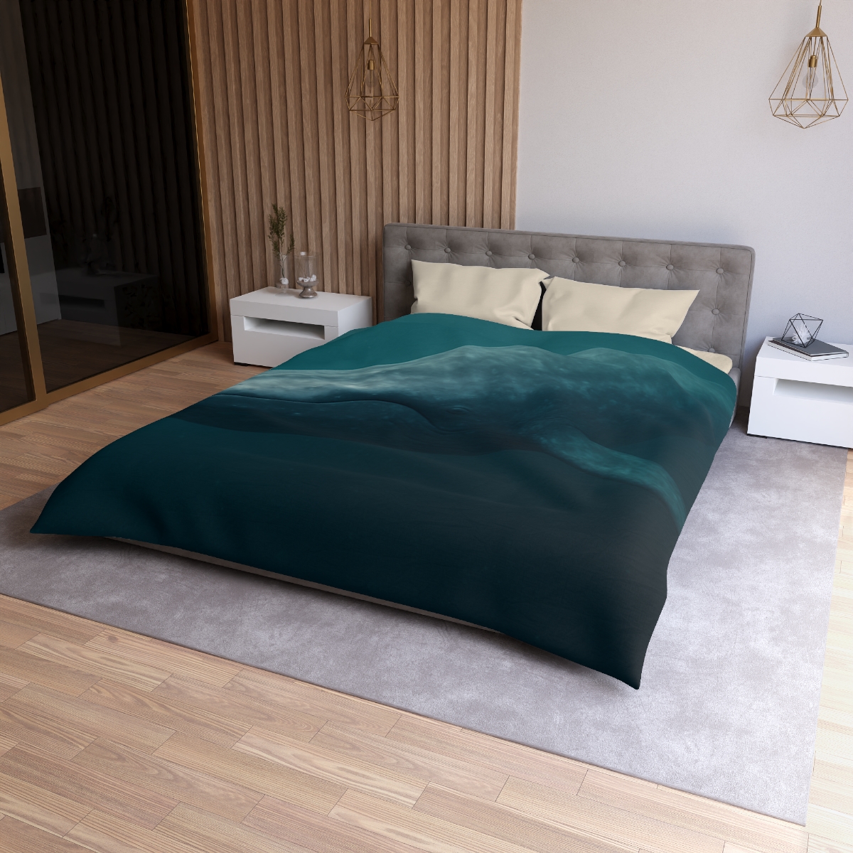 Ocean Song Blue Whale stylish duvet covers