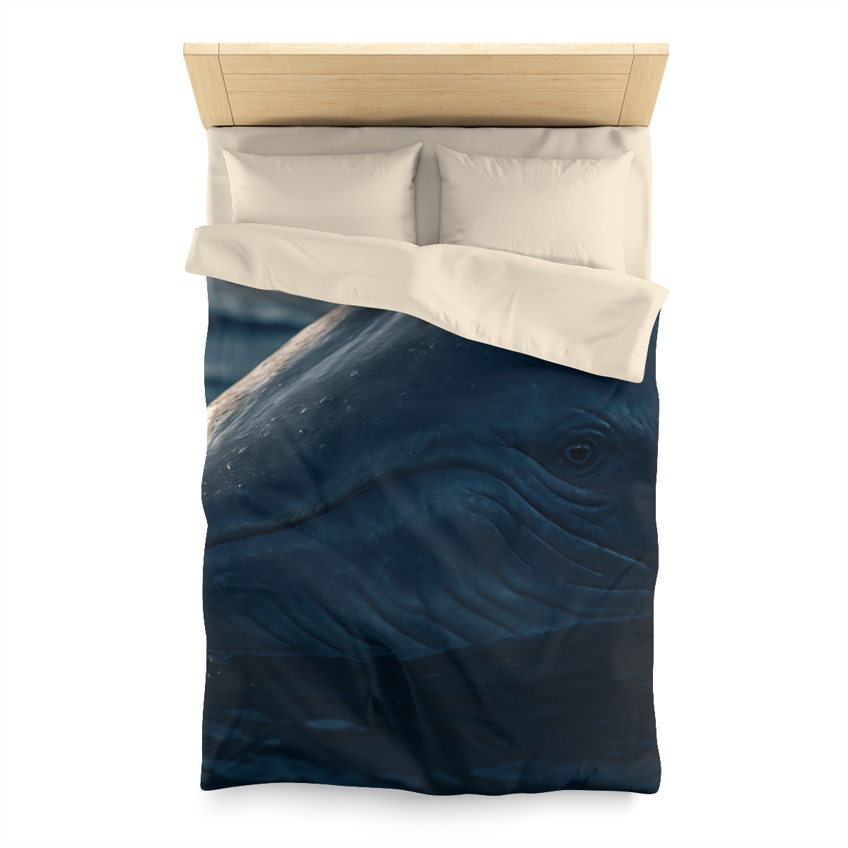 Ocean Song Blue Whale personalized bedding duvets