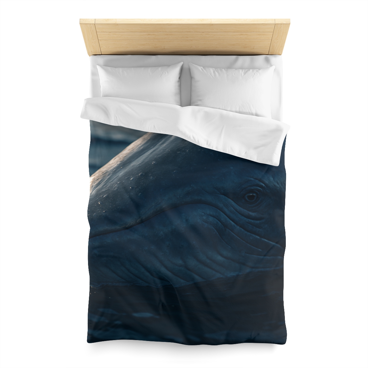 Ocean Song Blue Whale personalized bedding duvets