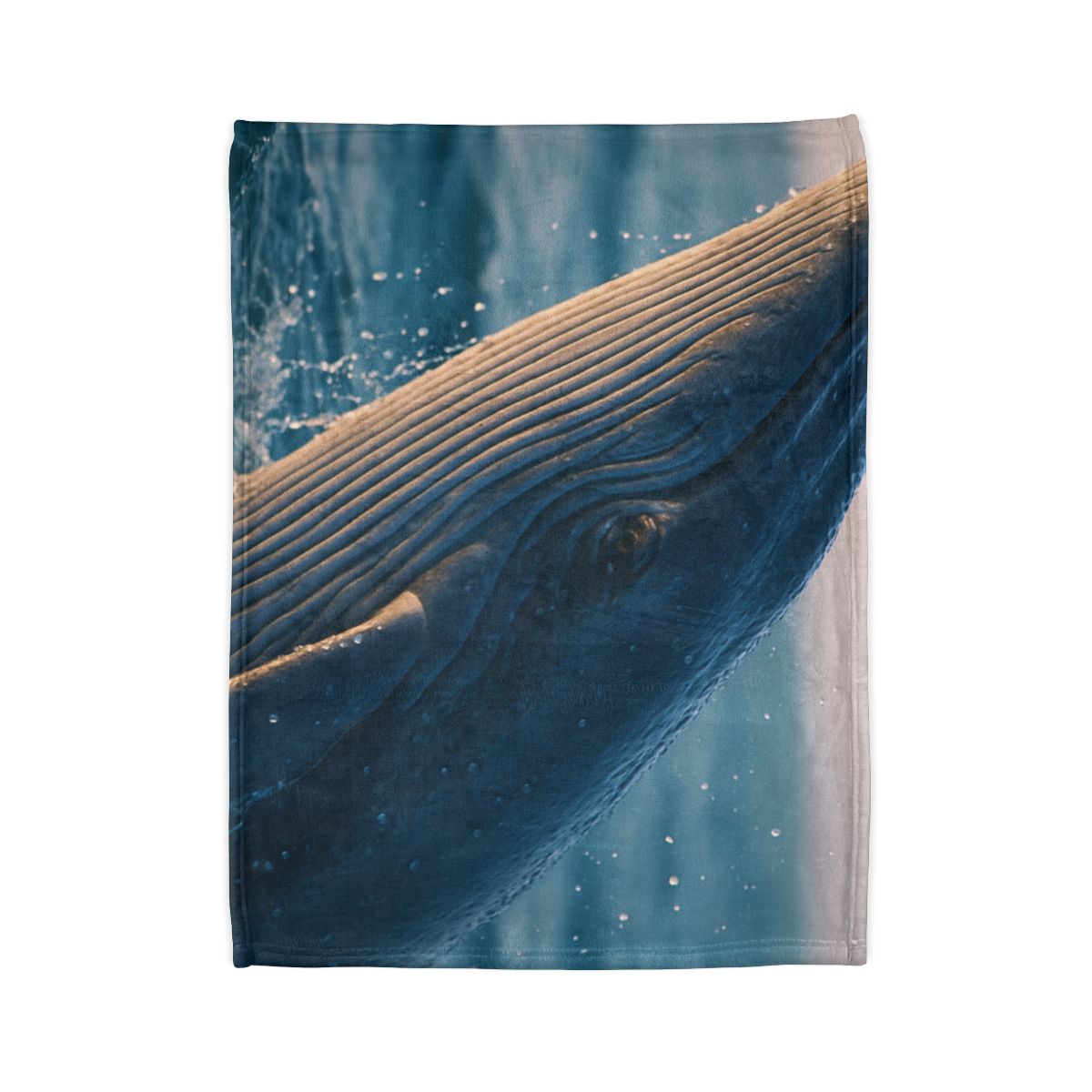 Ocean Song Blue Whale stylish throw blankets