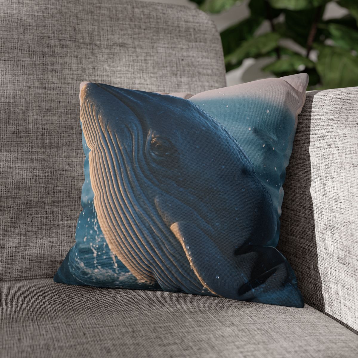 Ocean Song Blue Whale trendy patterned pillow cases